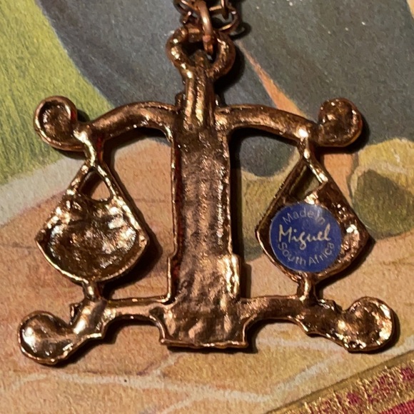 VINTAGE MADE IN MIGUEL AFRICA COPPER PENDANT & NECKLACE - Picture 3 of 9